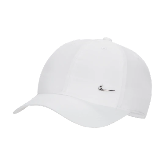 Zdjęcie produktu Dziecięca czapka z metalowym logo Swoosh Nike Dri-FIT Club - Biel