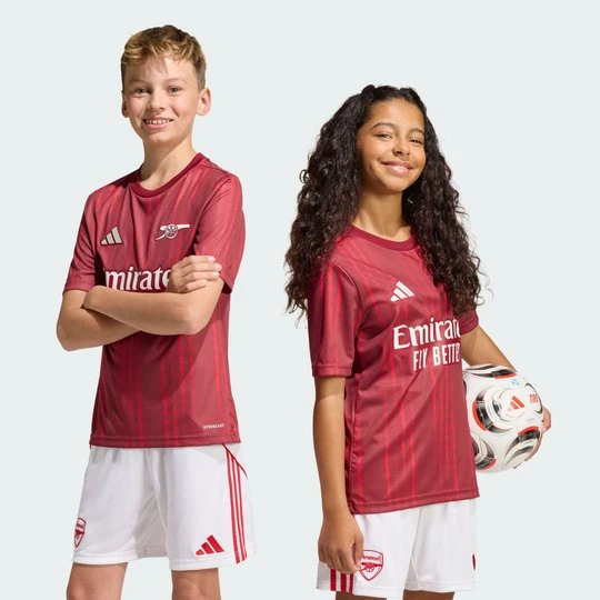Zdjęcie produktu Dziecięca koszulka Arsenal FC 26 Pre-Match Adidas bordowy