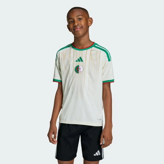 Zdjęcie produktu Dziecięca koszulka domowa Algieria 26 Adidas Chalk White