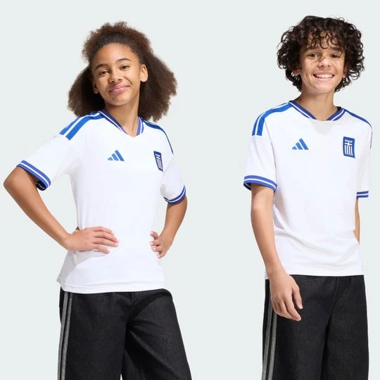 Zdjęcie produktu Dziecięca koszulka domowa Grecja 26 Adidas biały