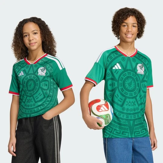 Zdjęcie produktu Dziecięca koszulka domowa Meksyk 26 Adidas Bold Green