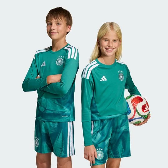 Zdjęcie produktu Dziecięca koszulka domowa Niemcy 26 z długim rękawem Adidas Active Green