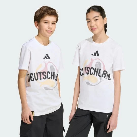 Zdjęcie produktu Dziecięca koszulka Mistrzostwa Świata FIFA 26 Niemcy Adidas biały