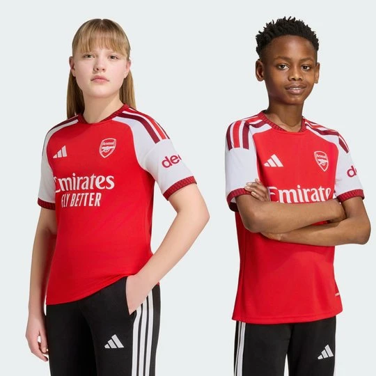 Zdjęcie produktu Dziecięca koszulka podstawowa Arsenal FC 26/27 Adidas Better Scarlet