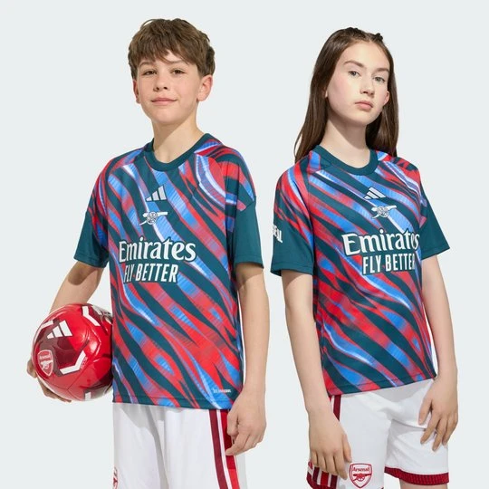 Zdjęcie produktu Dziecięca koszulka przedmeczowa Arsenal FC 26 / 27 Adidas Utility Green