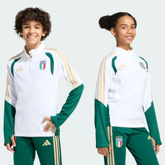 Zdjęcie produktu Dziecięca koszulka treningowa Włochy 26 Tiro Adidas biały