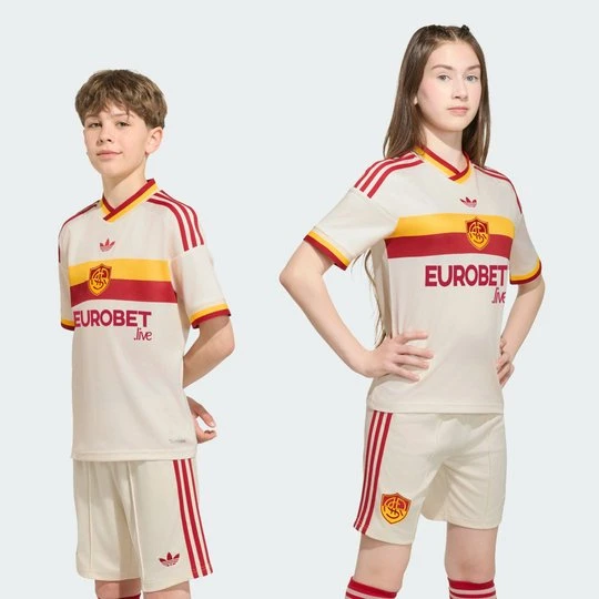 Zdjęcie produktu Dziecięca koszulka wyjazdowa AS Roma 26 / 27 Adidas Wonder White