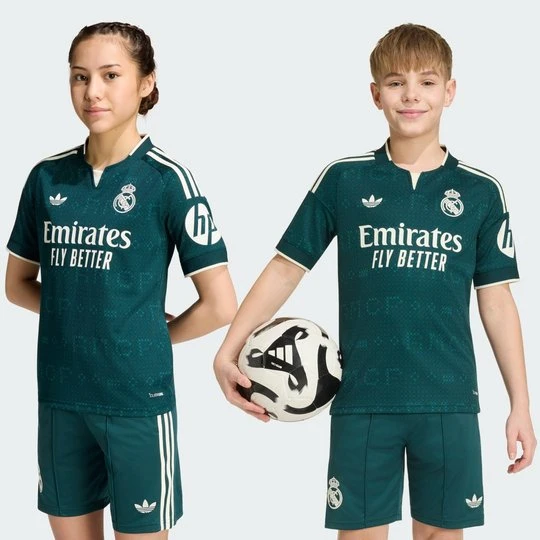 Zdjęcie produktu Dziecięca koszulka wyjazdowa Real Madryt 26 / 27 Adidas Aurora Ivy