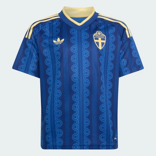 Zdjęcie produktu Dziecięca koszulka wyjazdowa Szwecja 26 Adidas Royal Blue