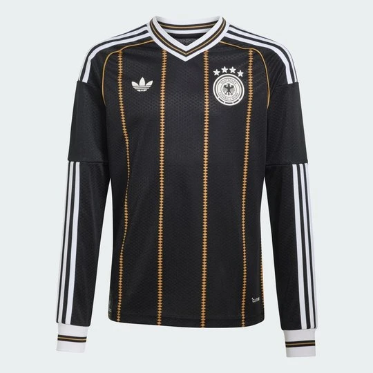 Zdjęcie produktu Dziecięca koszulka z długim rękawem z trzeciego zestawu Niemcy 26 Adidas czarny