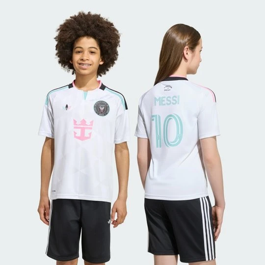 Zdjęcie produktu Dziecięca koszulka z trzeciego zestawu Inter Miami CF 2026 Messi Adidas biały