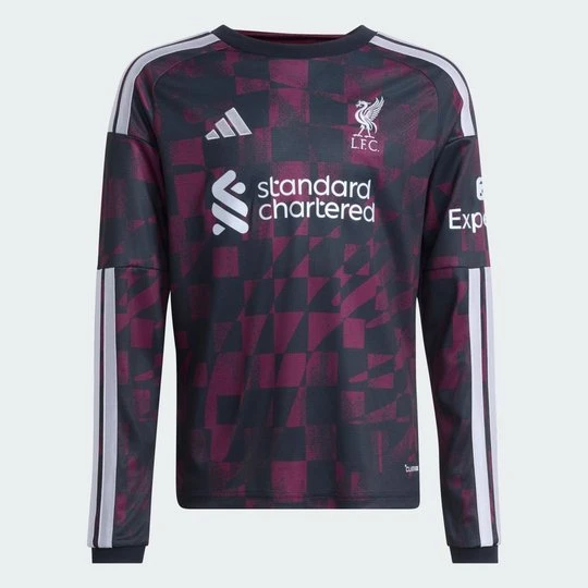 Zdjęcie produktu Dziecięca koszulka z trzeciego zestawu Liverpool FC 26 / 27 Longsleeve Adidas czarny