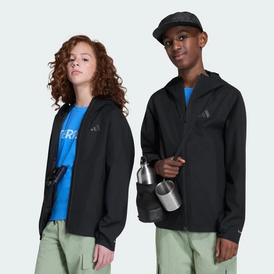 Zdjęcie produktu Dziecięca kurtka przeciwdeszczowa Terrex Multi 2 Layer CLIMAPROOF Adidas czarny
