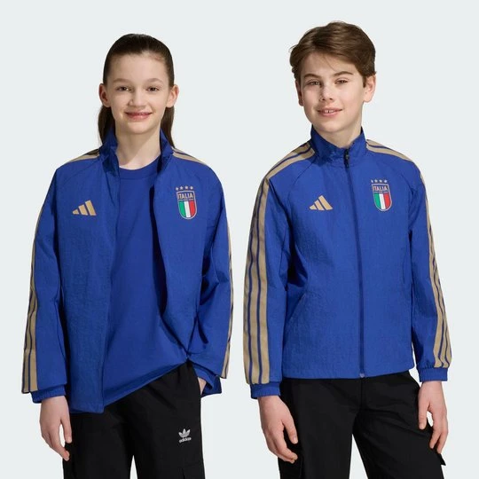 Zdjęcie produktu Dziecięca podstawowa bluza reprezentacyjna Włochy Adidas Bold Blue
