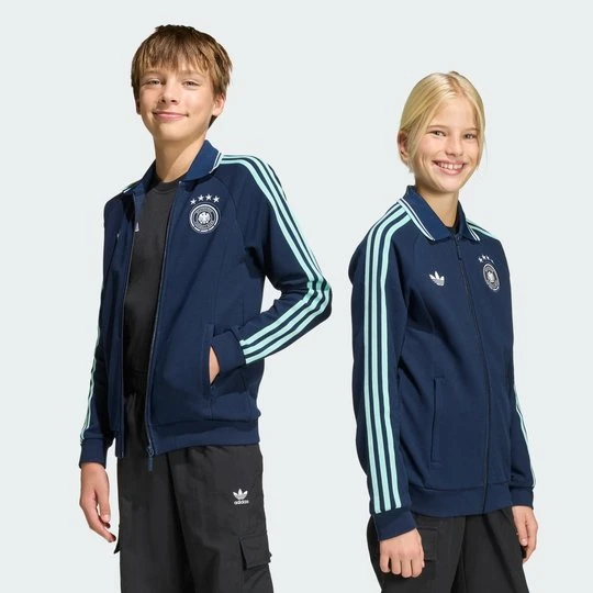 Zdjęcie produktu Dziecięca wyjazdowa bluza reprezentacyjna Niemcy Adidas Collegiate Navy