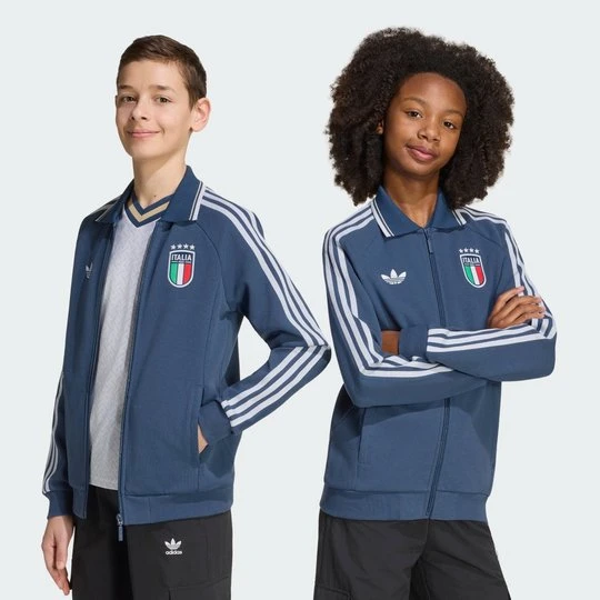 Zdjęcie produktu Dziecięca wyjazdowa bluza reprezentacyjna Włochy Adidas Night Marine