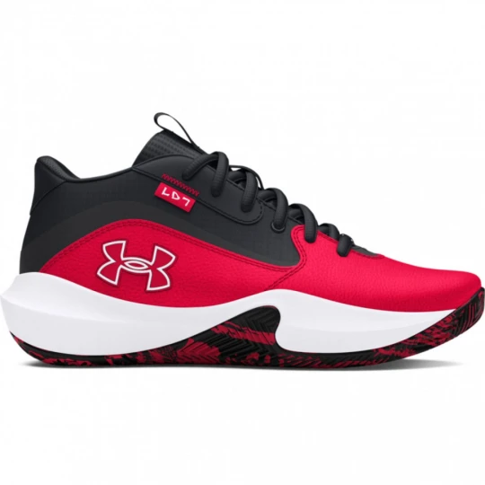 Zdjęcie produktu Dziecięce buty do koszykówki Under Armour UA Gs Lockdown 7 - czerwone
