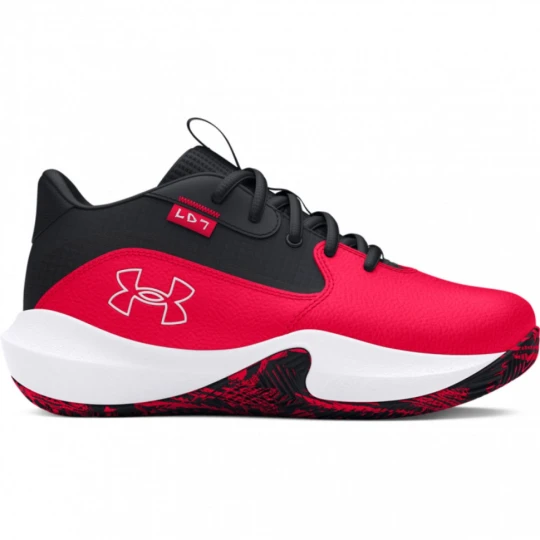 Zdjęcie produktu Dziecięce buty do koszykówki Under Armour UA Ps Lockdown 7 - czerwone