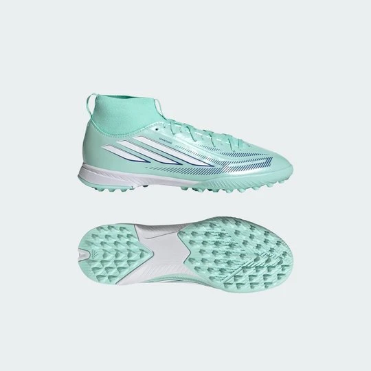 Zdjęcie produktu Dziecięce buty piłkarskie do kostki F50 Sparkfusion League na sztuczną murawę Adidas zielony