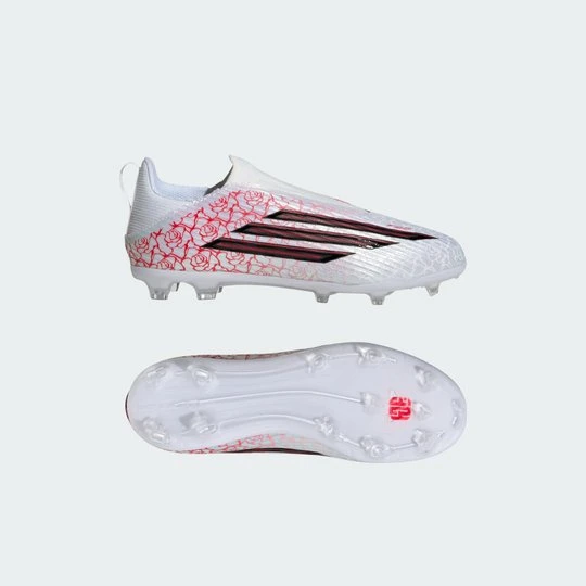Zdjęcie produktu Dziecięce buty piłkarskie F50 LEAGUE LAMINE YAMAL Laceless na twardą nawierzchnię Adidas biały