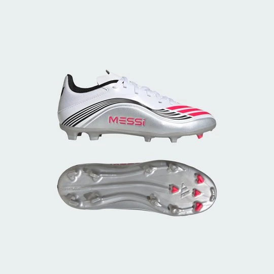 Zdjęcie produktu Dziecięce buty piłkarskie F50 Messi League Firm / Multi-Ground Adidas biały