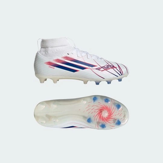 Zdjęcie produktu Dziecięce buty piłkarskie F50 SPARKFUSION LEAGUE do kostki na naturalną / sztuczną nawierzchnię Adidas biały