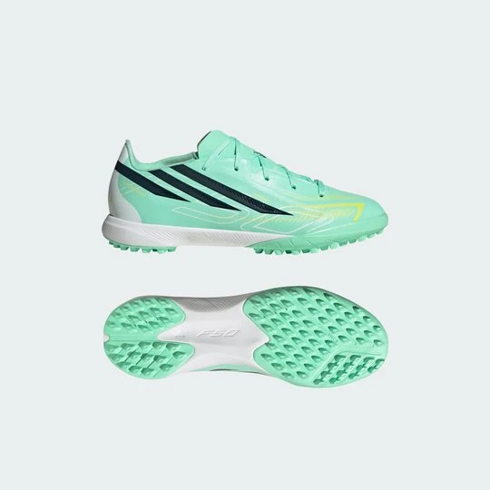 Zdjęcie produktu Dziecięce buty piłkarskie na sztuczną murawę F50 HYPERFAST LEAGUE Adidas zielony