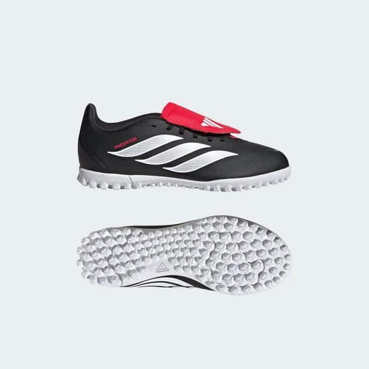 Zdjęcie produktu Dziecięce buty piłkarskie z wywijanym językiem PREDATOR CLUB na sztuczną murawę Adidas