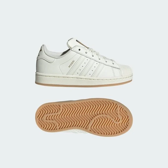 Zdjęcie produktu Dziecięce buty Superstar Messi Adidas beżowy