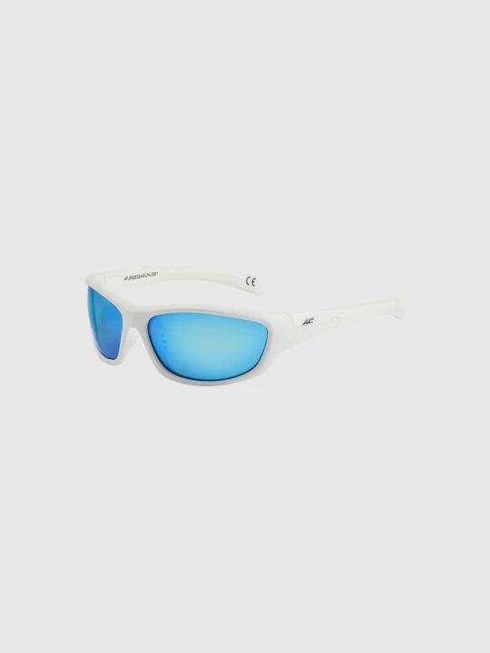 Zdjęcie produktu Dziecięce okulary przeciwsłoneczne nietonące z powłoką lustrzaną 4F 4FJRSS26ASUNU091 - białe