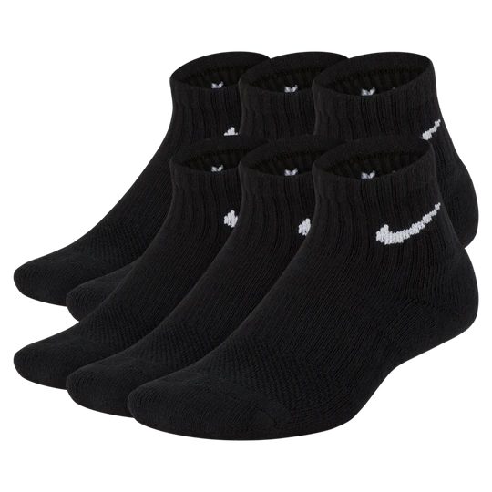 Zdjęcie produktu Dziecięce skarpety do kostki z amortyzacją Nike Everyday (6 par) - Czerń