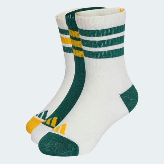 Zdjęcie produktu Dziecięce skarpety do łydki 3-Stripes Cushioned 3 Pair Pack Adidas biały