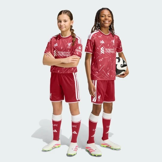 Zdjęcie produktu Dziecięce spodenki domowe Liverpool FC 26 / 27 Adidas Active Maroon