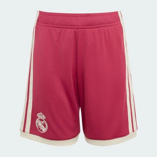 Zdjęcie produktu Dziecięce spodenki z trzeciego zestawu Real Madrid 26 / 27 Adidas Wild Pink