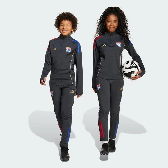 Zdjęcie produktu Dziecięce spodnie Olympique Lyonnais Tiro 25 Competition Training Adidas szary