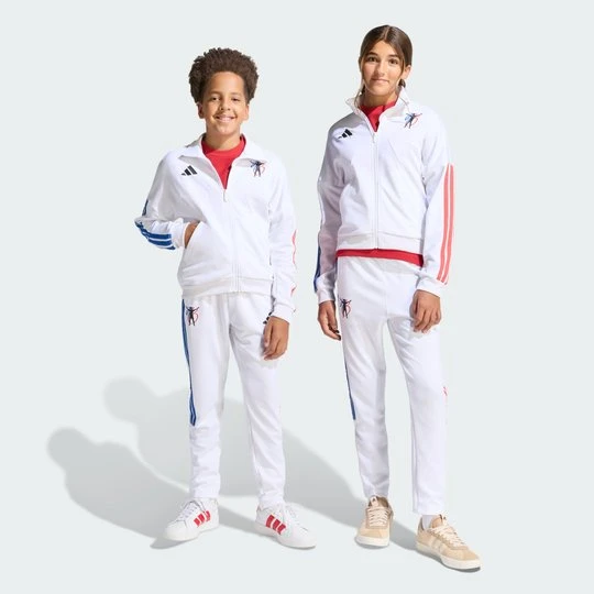 Zdjęcie produktu Dziecięce spodnie treningowe Jude Bellingham Adidas biały