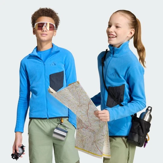 Zdjęcie produktu Dziecięcy polar z suwakiem na całej długości Terrex Kids Multi Adidas Ray Blue