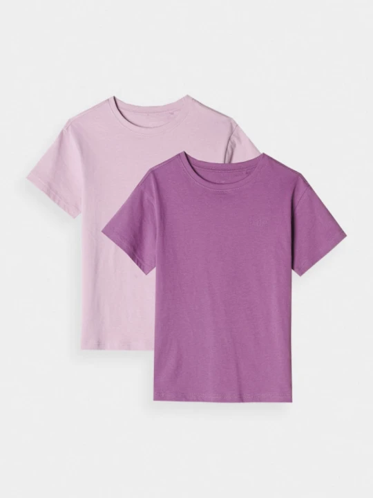 Zdjęcie produktu Dziecięcy t-shirt basic (2-pack) 4F 4FJRAW24TTSHU2562 - multikolor