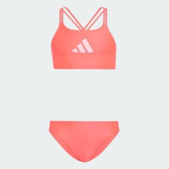 Zdjęcie produktu Dziecięcy zestaw bikini Glam X-Back Adidas pomarańczowy