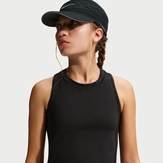 Zdjęcie produktu Dziewczęca dzianinowa koszulka bez rękawów Nike MAVN Dri-FIT - Czerń