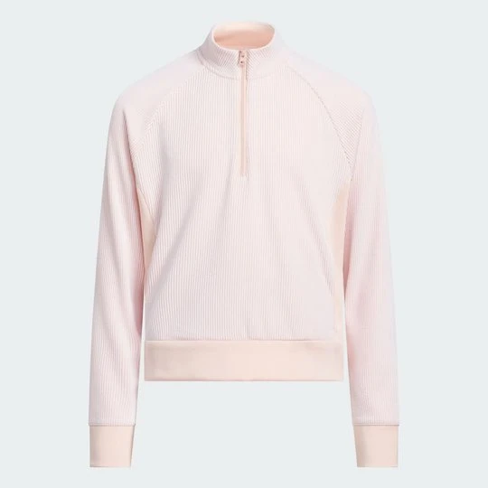 Zdjęcie produktu DZIEWCZĘCA TEKSTUROWANA BLUZA Z KRÓTKIM SUWAKIEM Adidas Blush Pink