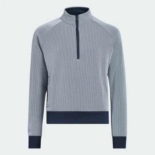 Zdjęcie produktu DZIEWCZĘCA TEKSTUROWANA BLUZA Z KRÓTKIM SUWAKIEM Adidas Collegiate Navy