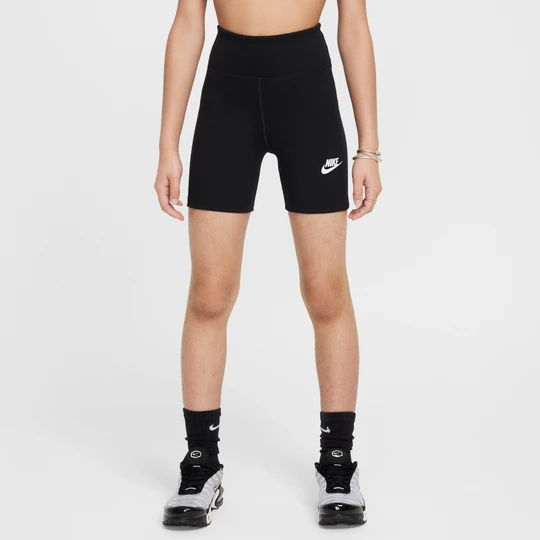Zdjęcie produktu Dziewczęce kolarki z wysokim stanem Nike Classic 13 cm - Czerń