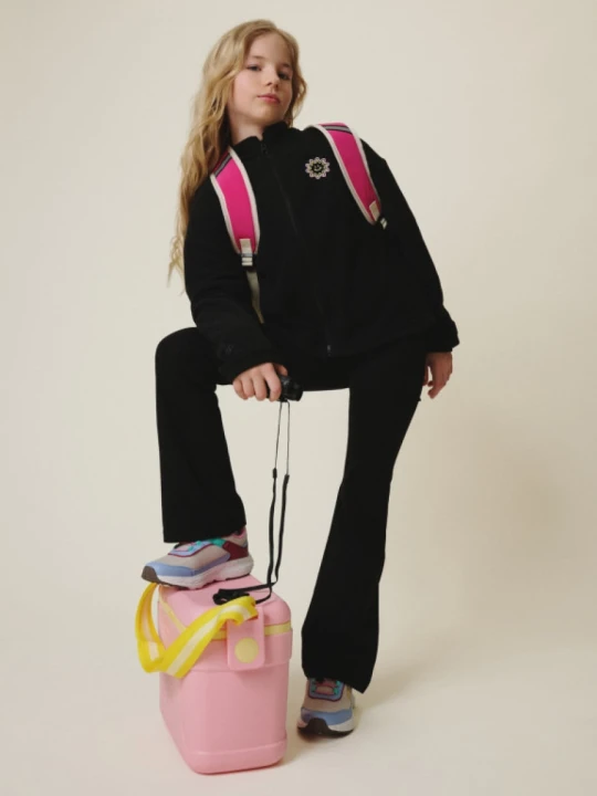 Zdjęcie produktu Dziewczęce legginsy 4F 4FJRSS26TTIGF326 - czarne