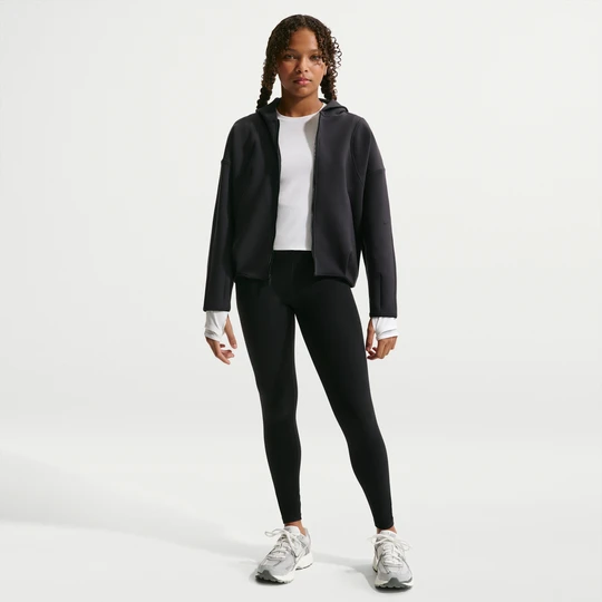 Zdjęcie produktu Dziewczęce legginsy o pełnej długości z wysokim stanem Nike Mavn - Czerń