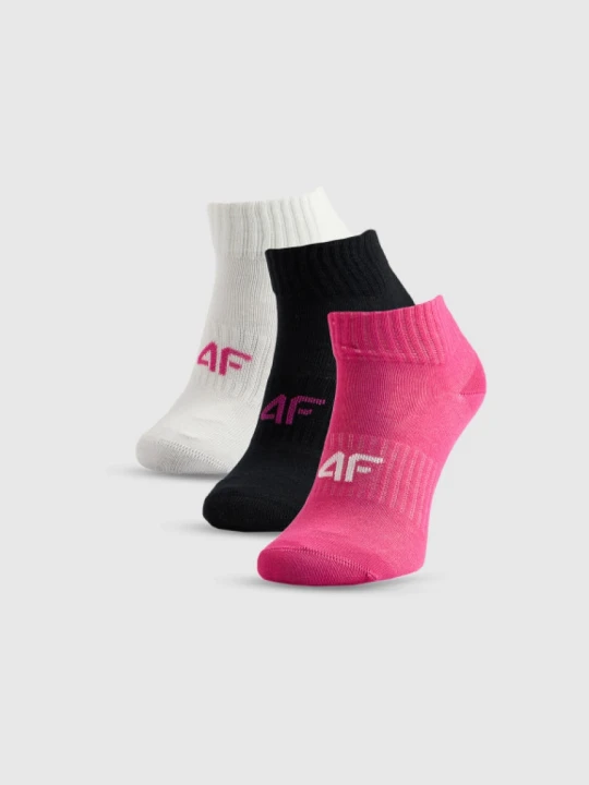Zdjęcie produktu Dziewczęce skarpetki (3-pack) 4F 4FJRSS26USOCF0857 - multikolor
