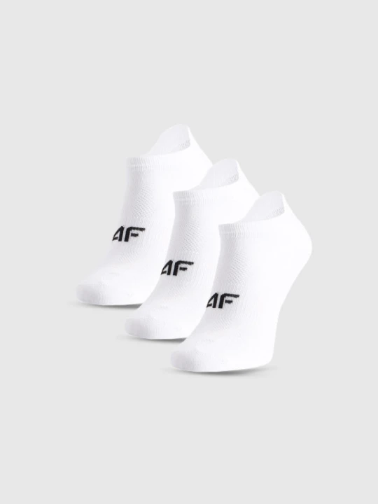 Zdjęcie produktu Dziewczęce skarpetki treningowe (3-pack) 4F 4FJWMM00UFSOF260 - białe