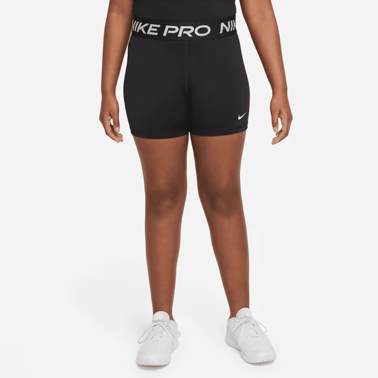 Zdjęcie produktu Dziewczęce spodenki Dri-FIT Nike Pro (szersze rozmiary) - Czerń
