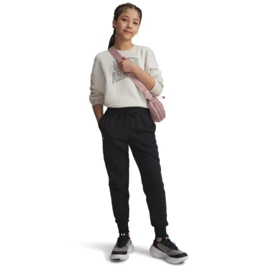 Zdjęcie produktu Dziewczęce spodnie dresowe Under Armour UA Rival Fleece Joggers - czarne