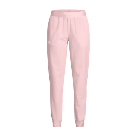 Zdjęcie produktu Dziewczęce spodnie treningowe Under Armour UA Rival Woven Jogger - różowe